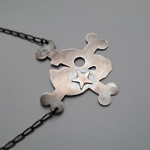 Missy Industry Sterling Silver Skull Necklace – Y2K - Picture 9 of 10